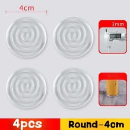 4Pcs Silicone Non-Slip Pad Anti-moving Table Foot Mat Bed Foot Antislip Fixator Transparent Anti Vibration Pads Furniture Gasket