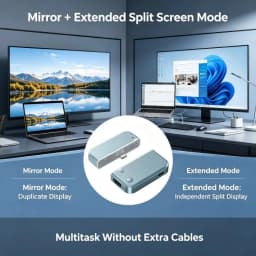 HDMI-Compatible Wireless Receiver 50M Type C Transmitter 1080P 60Hz Lossless Audio for Home Theater Gaming Exhibition