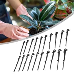 20pcs Gutter Clip Gutter Brush Clips Maintain Clean Gutters Plastic Fixing Clips Drain Guttering Cover Net Ground Nail 