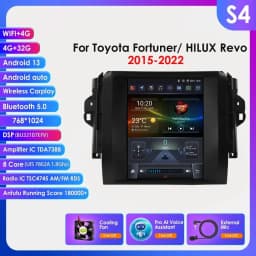 9.7 4G Wireless Carplay Android Auto Car Radio Multimedia for Toyota Fortuner / HILUX Revo 2015 - 2022 Video Player