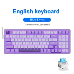 E-YOOSO Z94 USB Mechanical Gaming Keyboard Wired Monochrome LED Backlit Blue Red Switch 94 Key for Compute Laptop PC