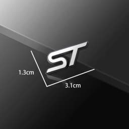 3D Small Metal Car Interior ST Emblem Car Steering Wheel Sticker Auto Body Window Decals Decor For Ford Focus Mondeo Fiesta MK3