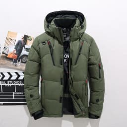 Brand Luxury Men's Winter Down Jacket Coats Parkas Man Clothes Hooded Padding Padded Puffer Jackets Man Bread Outerwear HXY51865