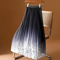 Printed Mesh half Skirt Women Spring Summer 2026 New Slim Floral Gauze Skirt Fashion Draped pleated A-line Long Skirts Female