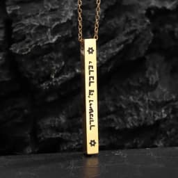 Hot Sale Pendant Smooth Plate Tag Men Retro Necklace Jewelry