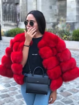 Style Real Fur Coat 100% Natural Fur Jacket Female Winter Warm Leather Fox Fur Coat High Quality Fur Vest