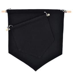 1PCS Pin Display Pennant Black White Fabric Flag Lapel Badge Jewelry Storage Rack Brooches Canvas Wall Banner Decoration Show
