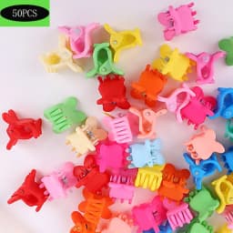 50PCS/Set Cute Hair Claws Small Size Mini Hairpin Hair Clips For Girls Korean Side Clip Bangs Clip Women Sweet Hair Accessories
