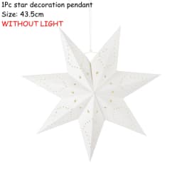 35-60cm Party Hollow Out Star Light Home Window Bedroom Fairy Night Light Paper Lantern Star for Eid Mubarak Wedding Decorations