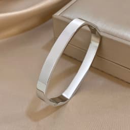 Greatera 5/8mm Wide Bracelet Square Adjustable Delicacy Original Design Stainless Steel Popular Men Women's Bangle Jewelry Gift