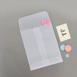 100pcs Translucent White Paper Envelope Packaging Bags DIY Jewelry Photo Cards Freebie Sticker Christmas Gift Wrapping Pouches
