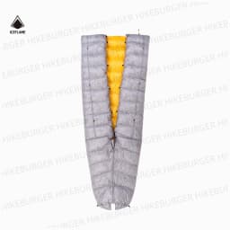 IceFlame Extra Quilt 900FP Ultralight Footless Down Quilt Mummy Sleeping Bag with Pad Attachment System for Backpacking Camping
