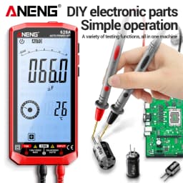 Digital Multimeter Professional Rechargeable 6000 Counts AC/DC Voltage Current Ammeter Capacitor Detector Electrician Tools