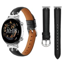 luxury Leather loop for Samsung Galaxy watch 6/5/pro/4/classic 43mm 47mm 20mm band Genuine Design bracelet Huawei Gt 2-2e strap