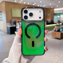 Night Light Luminous Liquid Quicksand Flowing Magnetic Case For Magsafe For iPhone 17 16 15 14 13 Pro Max Wireless Charge Cover