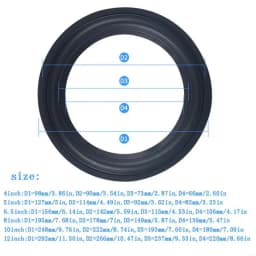 157F High Performance Rubber Rings Replacement Parts for Speaker Repair or DIY
