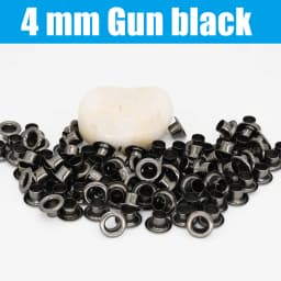 100sets 4mm Brass Eyelet with Washer Leather Craft Repair Grommet Round Eye Rings For Shoes Bag Clothing Leather Belt Hat