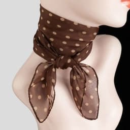 Summer Polka Dot Print Artificial Silk Scarf Thin Neck Warp Chiffon Soft Shawl Beach Sunscreen Square Women Neck Scarves