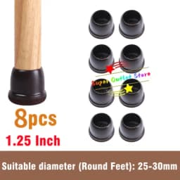 8PCS Soft Silicon Chair Leg Covers Felt Bottom Elastic Furniture Foot Protector Pads Anti-slip Table Legs Floor Protection Mat