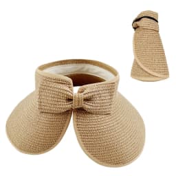 New Women Summer Visors Hat Foldable Sun Hat Wide Large Brim Beach Hats Straw Hat Chapeau Femme Beach UV Protection Cap