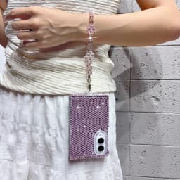 Luxury Full Glitter Diamond Bracelet Chain Phone Case for Samsung Galaxy Fold8 Fold 8 Wide Shockproof Slim Fit Skin Feel Cover