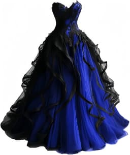 Gothic Wedding Dresses for Bride Layered Tulle Black Bridal Gowns Lace Applique Sweetheart Wedding Gown Dress