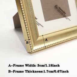 A4 Photo Frame Decorative for Living Room Gold Color Picture Frames Poster Display Holder for Wall Decoration 4x6,6x8,8x10 Inch