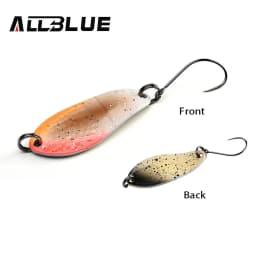 BLUX Fishing Lure 3g Mini Metal Spoon Area Trout Colorful Brass Copper Bait Freshwater Stream Tackle for Chub Perch Salmon