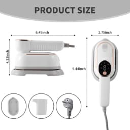 Handheld Portable Mini Steam Iron with Four Temperature Control High-Power Rotating Ironing Machine for Fabric Care