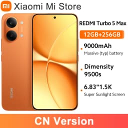 CN version Xiaomi Redmi Turbo 5 Max Smartphone 9500s 9000mAh 100W Charge 50MP IP69K 6.83" 1.5K 3500nits Screen Dimensity