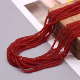 Transparent Matte Color 2 3 4 6mm Rondelle Faceted Crystal Glass Beads Round Loose Spacer Beads for Jewelry Making Loose Beaded