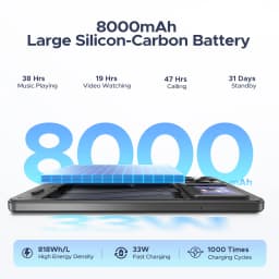 Doogee M30 Pro Smartphone 6.88" Display 8000Mah Battery 1.3" Rear Display 64Gb(8+56) 256Gb 64Mp Camera Android 16 Mobile Phone