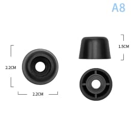 1Pcs Black Replacement Plastic Stud Luggage Feet Pads Baggage Stud Foot Feet Pads For All Suitcase Bags Luggage Stand Feet 2025