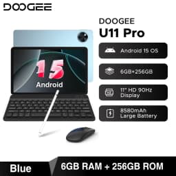 DOOGEE U11 Pro 2in1 PC Tablet 30GB(6+24) 256GB 11" 8580mAh Battery Dual Speakers Unisoc T7200 Android 16 Tablet Widevine L1