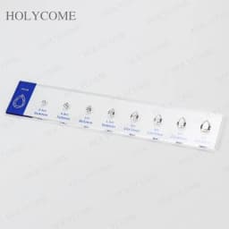 Free LOGO Custom Comparison Chart Kit Set With Ring Settings Fancy Shapes Gemstone 5A CZ Diamond Carat Sizes for Jewelry Store