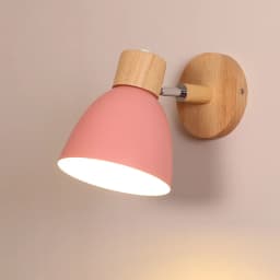 Minimalist Macaroon 6 Color Steering Head E27 Nordic Wall Lights Bedside Wall Sconce Modern Wall Light for Bedroom Nordic