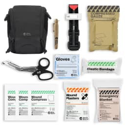 RHINO RESCUE MOLE IFAK Tactical Kit | Tourniquet, Compressed Gauze | MOLLE-Compatible for EMS, Survival & Range