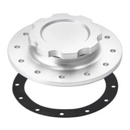 PQY - Billet Aluminum Fuel Cell / Surge Tank Cap with 12 bolting holes with 3'' I.D.Opening For RI fuel cells PQY-SLFCC-01SL