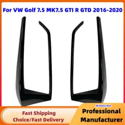 1Pair Rear Bumper Splitter Canard For VW Golf 7 7.5 MK7 MK7.5 GTI R GTD R400 2012-2020 Rear Tail Lamp Spoiler Brake Lamp Trim