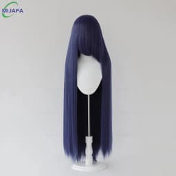 Very High Quality 600g 68 Colors 40 Inch 100cm Long Straight Cosplay Wig With Bangs Heat Resistant Hair Anime Wigs + Wig Cap
