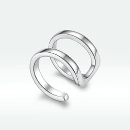 Bamoer Original 925 Sterling Silver Dragon Ear Clip Earrings Cuff Unique White Gold 1PC For Women Party Daily Gift Fine Jewelry