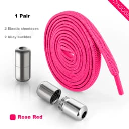 Alloy Lock No Tie Shoe Laces Flat Shoelaces for Sneakers Elastic Laces Without Ties Kids Adult Quick Lace for Shoes Rubber Bands