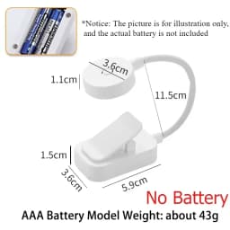 Led Table Lamp USB Rechargeable Night Light With Folding Clamp Study Stand Read Lamp Touch 3 Modes Dimming Eye Protection Light