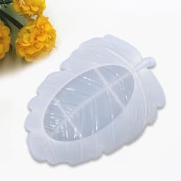 Silicone Leaf Shaped Plate Mold Jewelry Tray Epoxy Mold Casting Resin Molds N58F
