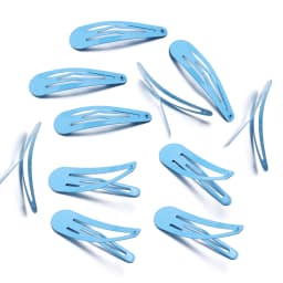 50Pcs 4.8x1.4cm Snap Hair Clips Candy Color Glossy No Slip Metal Hair Pins Clips Barrettes Accessories for Baby Girls Toddlers