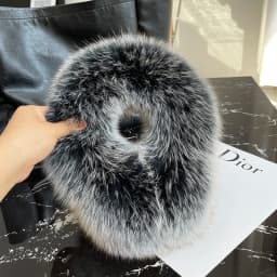 Winter Natural Real Fox Fur Earmuffs Plush Warm Decorate Women Cute Solid Ear Warmer Headphones Neck Warm Bib Scarf