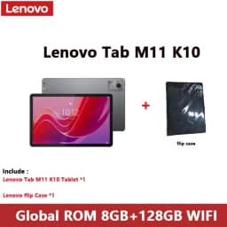 Global ROM Lenovo Tab M11 K10 11" Display 4G LTE MediaTek Helio G88 8GB RAM 128GB SSD L1 1920x1200 Wifi 7040mAh Android Tablet