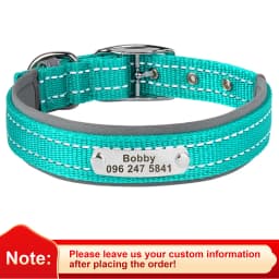 Personalized Dog Collar Reflective Dogs ID Collars Free Engrave Name Collars Adjustable for Small Medium Large Dogs Pet Pitbulls