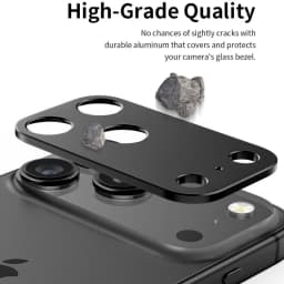 Aluminum Metal Rear Camera Lens Protector for iPhone 17 Pro Max 17Air 17Pro 17ProMax Lens Cover Screen Protector Lens Ring Film