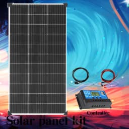 XINPUGUANG 18V Rigid Glass Solar Panel, Waterproof Monocrystalline PV Module, 120W~1200W Optional 1-10pcs, Solar Battery Charger